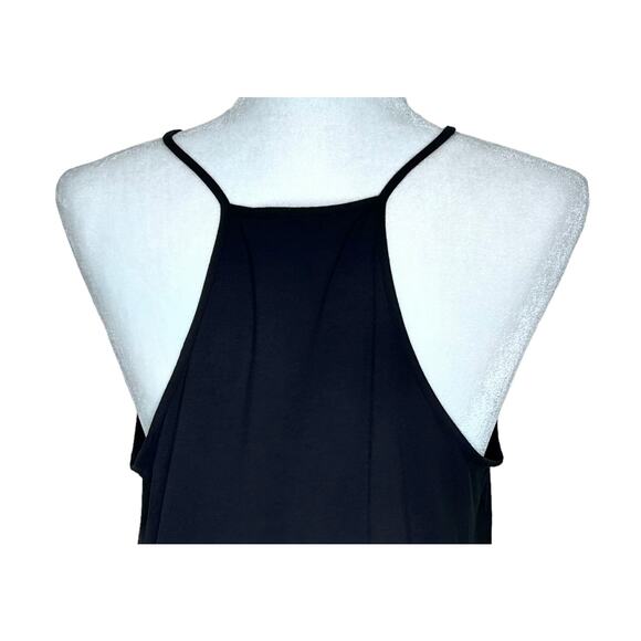 Theory Black Square Neck Ranmire Knit Knee Length Sleeveless Dress NWT - Picture 6 of 8